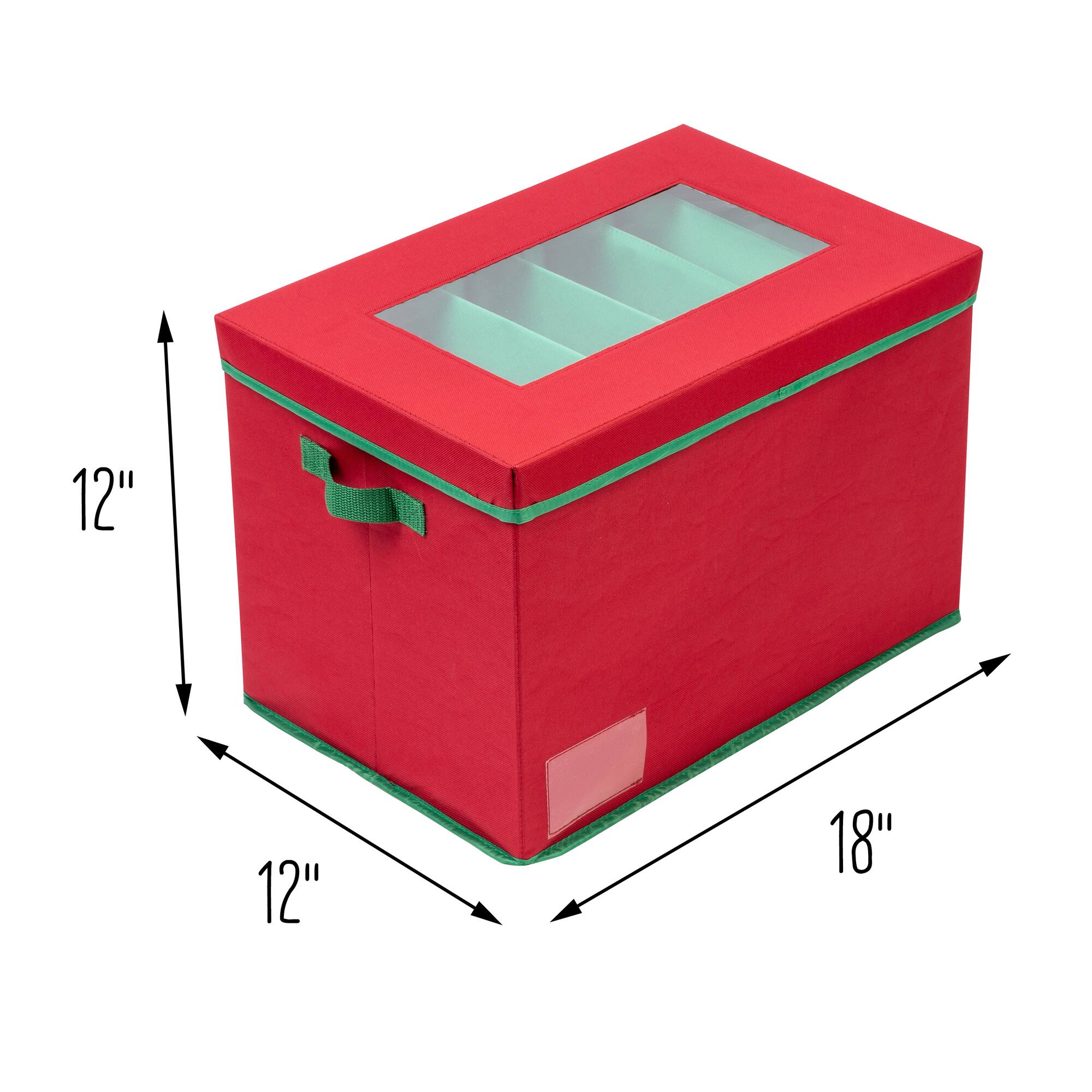 Honey Can Do Red Holiday Light Storage Box